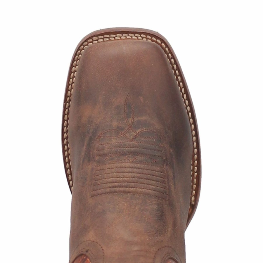 Cowboy * | Dan Post Boot Co 'Dan Post' Men'S 13 Bullhead Western Square Toe Rust