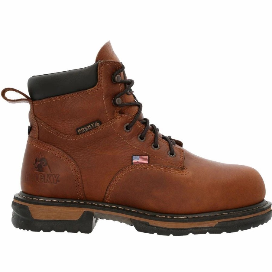 Work * | Rocky' Men'S 6 Ironclad Metguard Eh Wp Steel Toe Brown