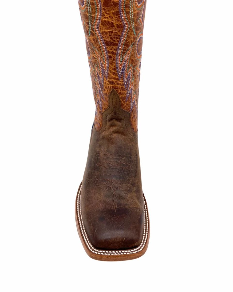 Cowboy * | Anderson Bean' Men'S 13 Horsepower Stuffed Horse Square Toe Cognac / Lava