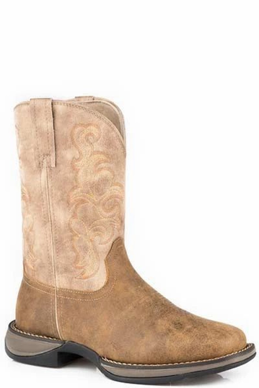 Cowboy * | Roper' Men'S 11 Wilder Ii Western Square Toe Roper Tan