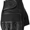 Accessories * | Highway 21' Men'S Half Jab Perforated Glove Black