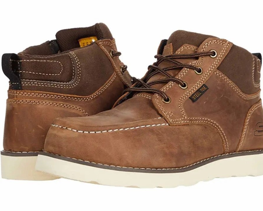 Work * | Skechers' Men'S 4.5 Kadmiel Kaed Eh Steel Toe Brown