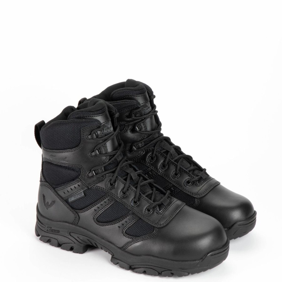 Work * | Thorogood' Men'S 6 Deuce Wp Tactical Side Zip Soft Toe Black