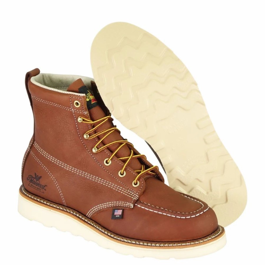 Work * | Thorogood' Men'S 6 American Heritage Maxwear Wedge Soft Toe Tobacco