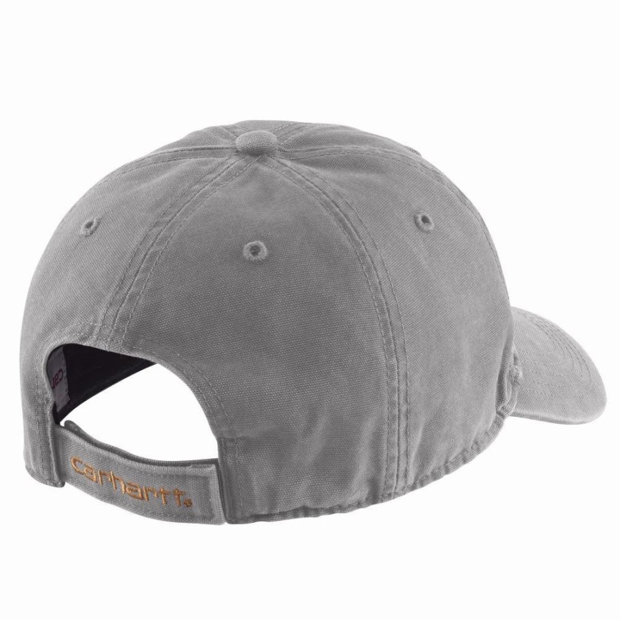 Accessories * | Carhartt' Men'S Adjustable Canvas Cap Asphalt