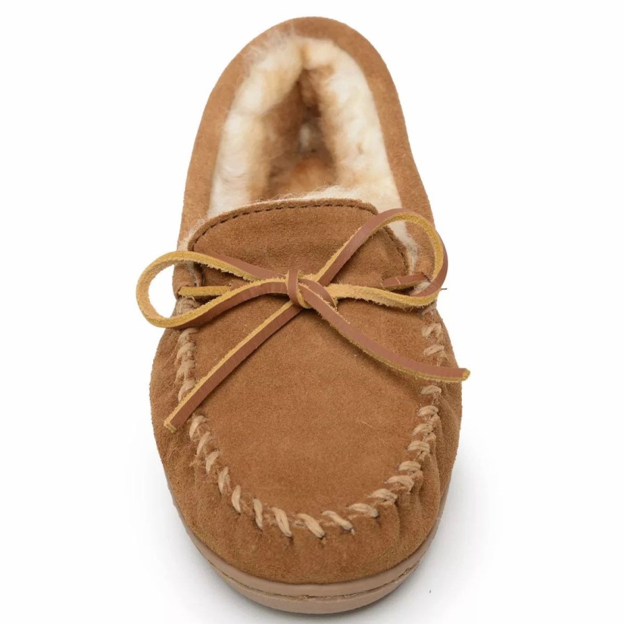 Casual & Dress * | Minnetonka Moccasin Co 'Minnetonka' Men'S Sheepskin Hardsole Moc Slipper Tan