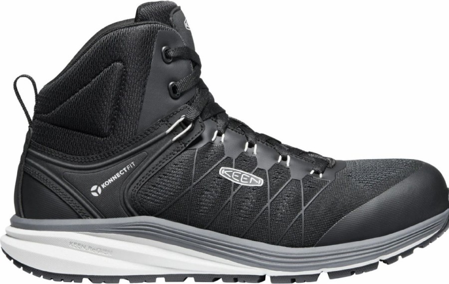 Work * | Keen Utility' Men'S Vista Energy Eh Mid Hiker Carbon Toe Vapor / Black