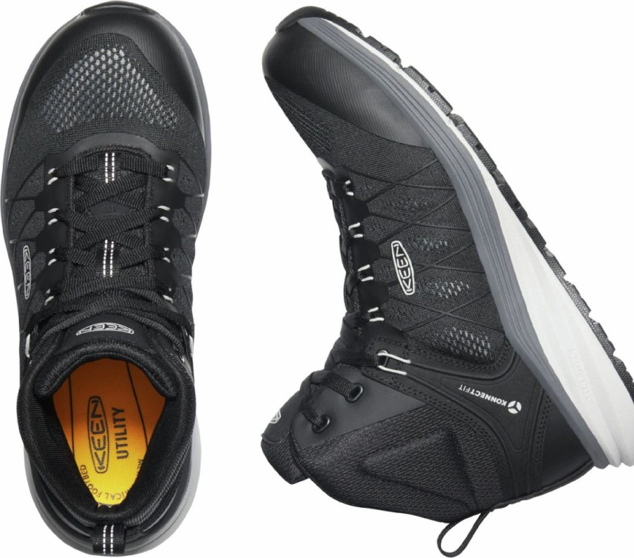 Work * | Keen Utility' Men'S Vista Energy Eh Mid Hiker Carbon Toe Vapor / Black