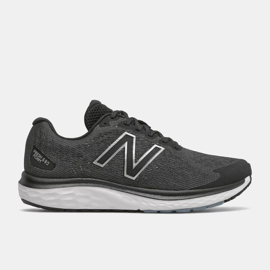 Athletic * | New Balance' Men'S Fresh Foam 680V7 Black W/Star Glo