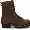 Work * | Chippewa' Men'S 8 Paladin Bay Apache Wp Soft Toe Brown