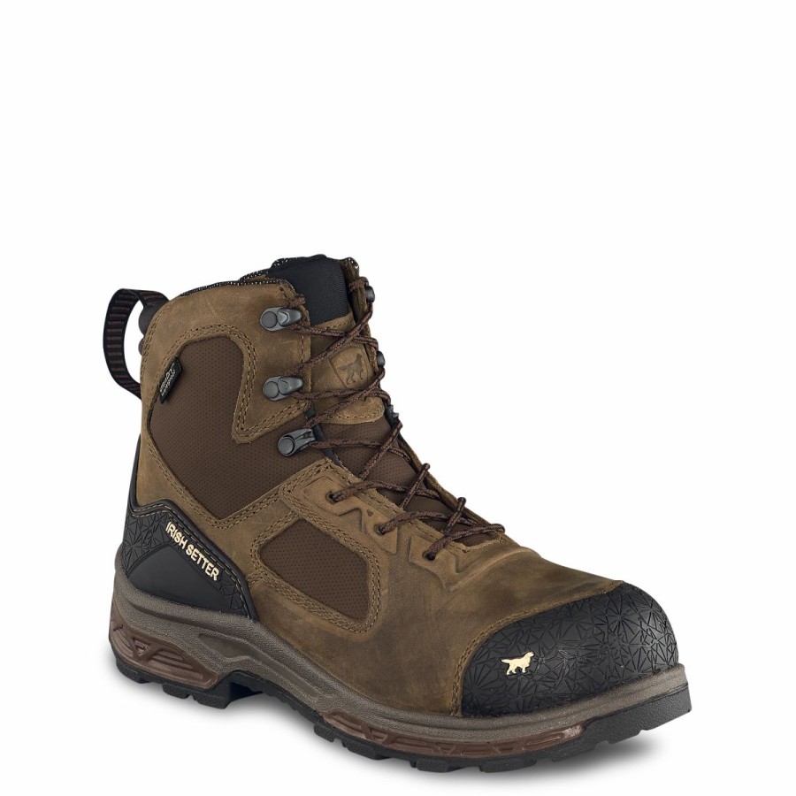 Work * | Irish Setter' Men'S 6 Kasota Eh Wp Comp Toe Brown / Black