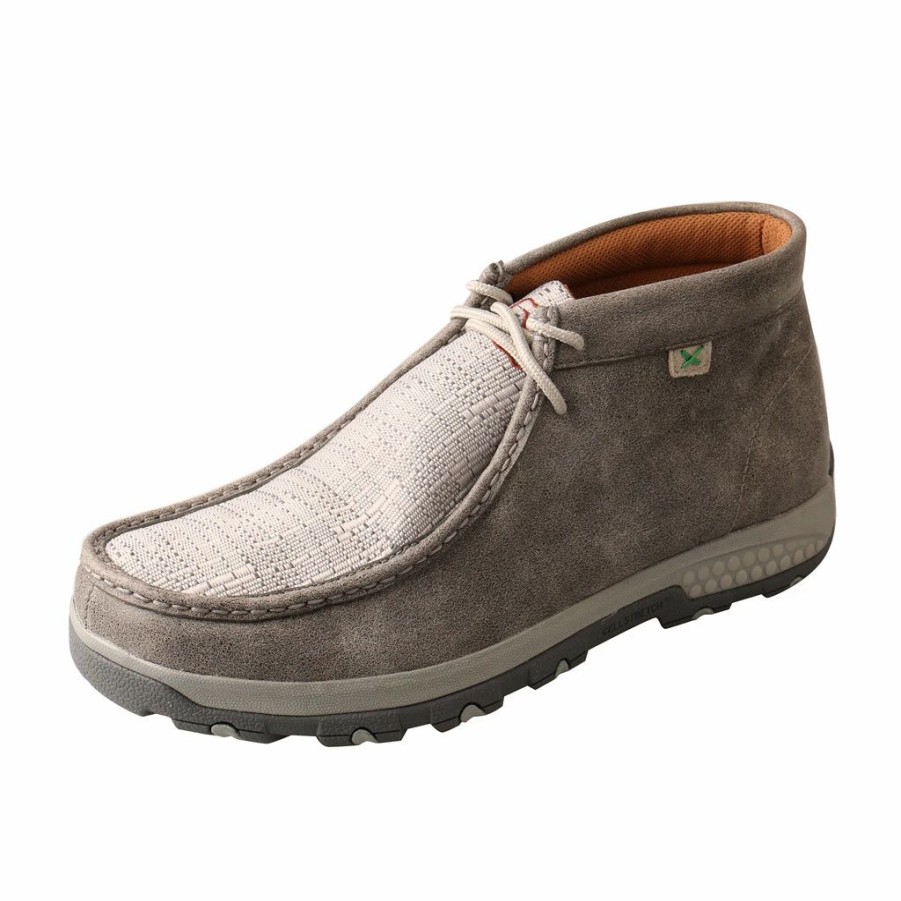 Casual & Dress * | Twisted X Boots 'Twisted X' Men'S Cellstretch Chukka Driving Moc Grey