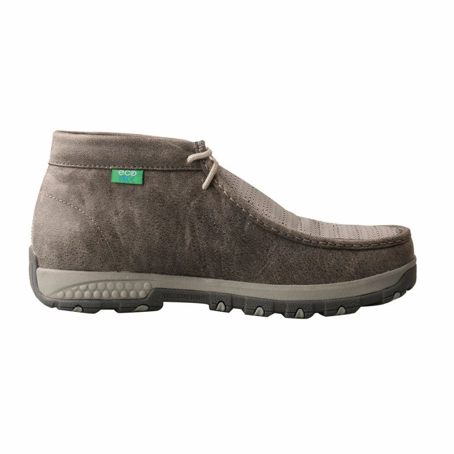 Casual & Dress * | Twisted X Boots 'Twisted X' Men'S Cellstretch Chukka Driving Moc Grey