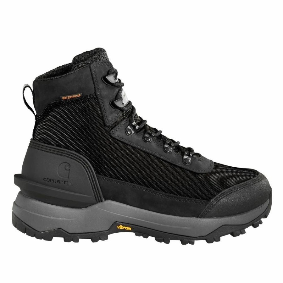 Work * | Carhartt Footwear 'Black Diamond' Men'S 6 Arctic Grip Eh Wp Soft Toe Hiker Black