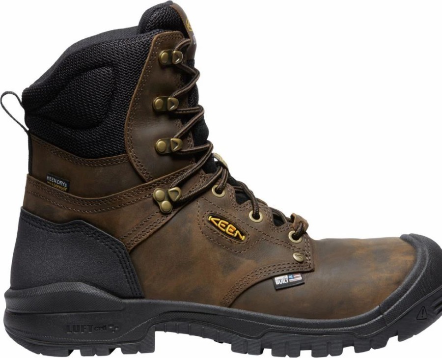 Work * | Keen Utility' Men'S 8 Independence Eh Wp Comp Toe Dark Earth / Black