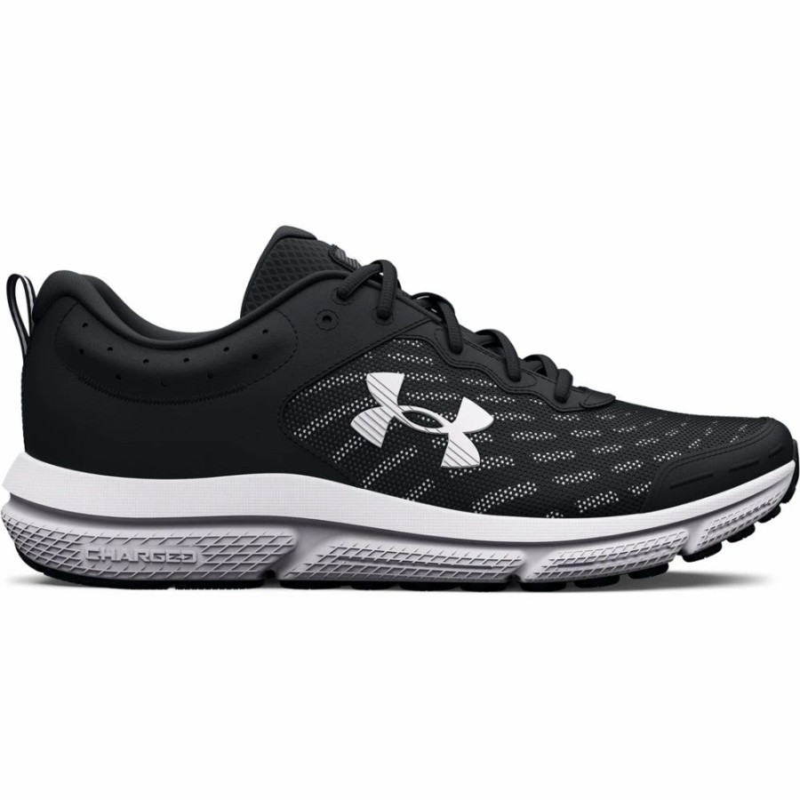 Athletic * | Under Armour' Men'S Charged Assert 10 Black / White (Extra Wide)