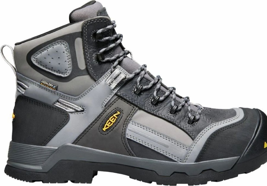 Work * | Keen Utility' Men'S 6 Davenport 400Gr Sr Wp Comp Toe Magnet / Steel Grey