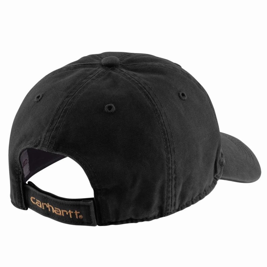 Accessories * | Carhartt' Men'S Adjustable Canvas Cap Black