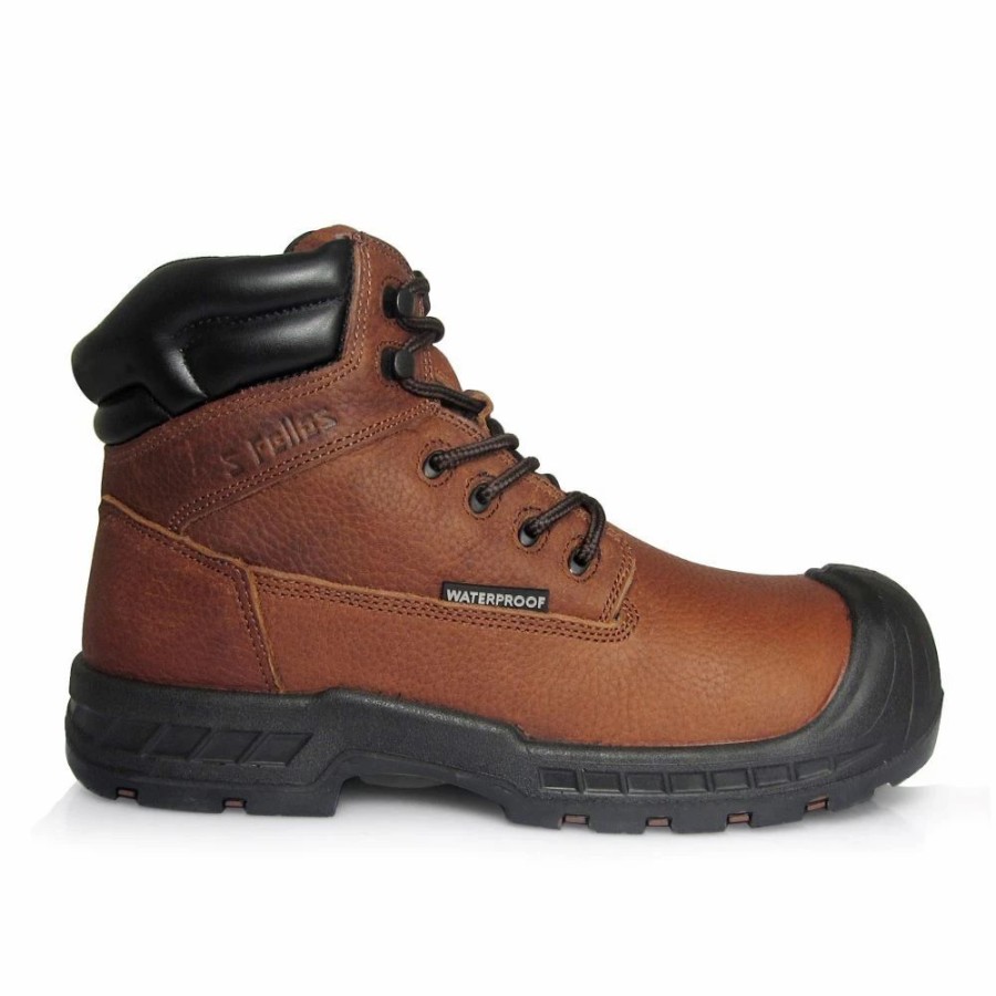 Work * | Genuine Grip' Men'S 6 Vulcan Eh Pr Wp Comp Toe Brown