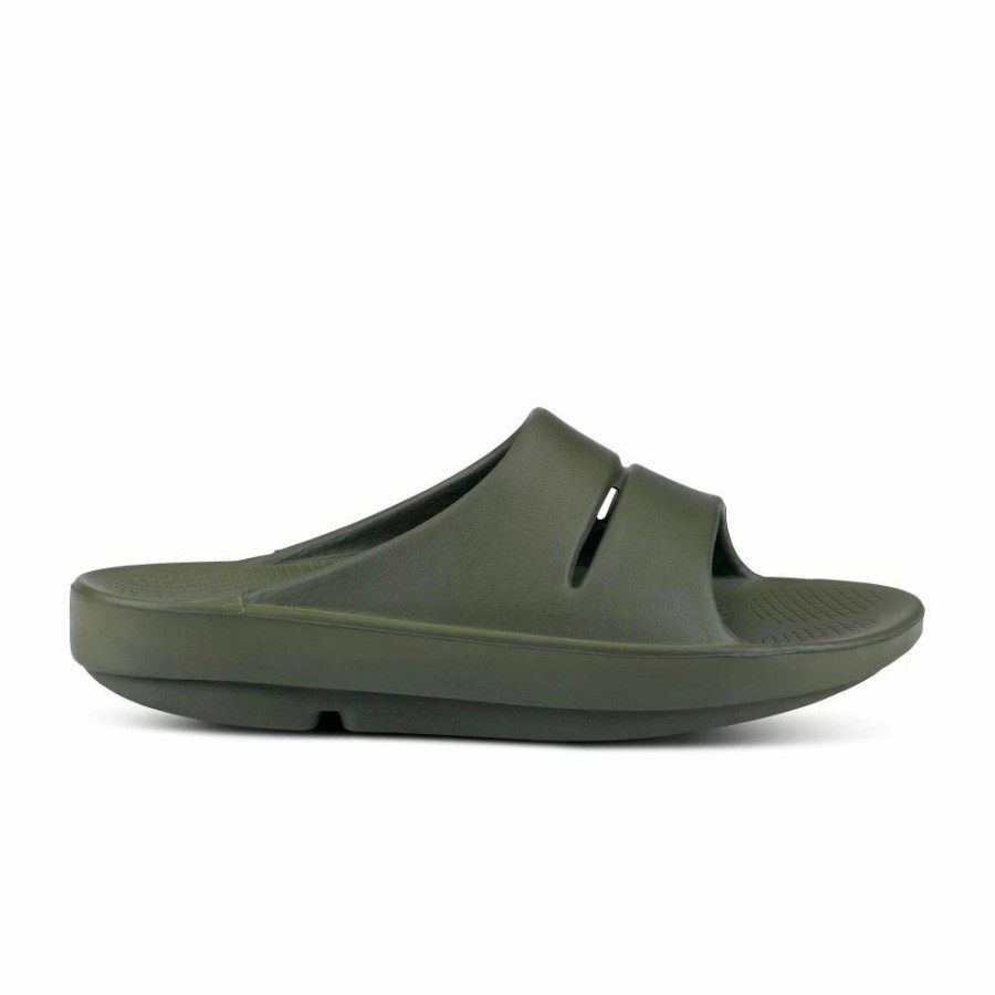 Casual & Dress * | Oofos' Unisex Ooahh Slide Sandal Forest Green