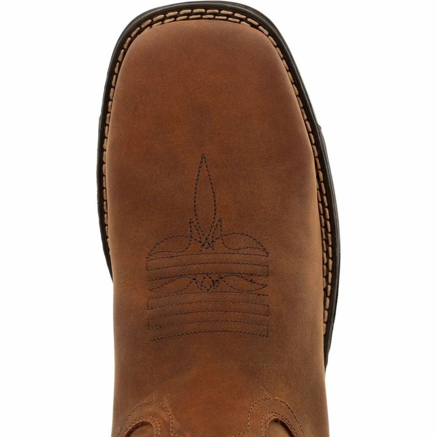 Work * | Rocky' Men'S 11 Rugged Trail Eh Wp Western Square Toe Brown