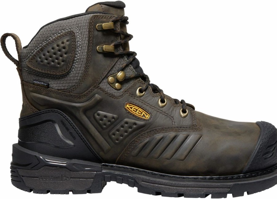 Work * | Keen Utility' Men'S 6 Philadelphia Int. Met Wp Safety Toe Cascade Brown / Black