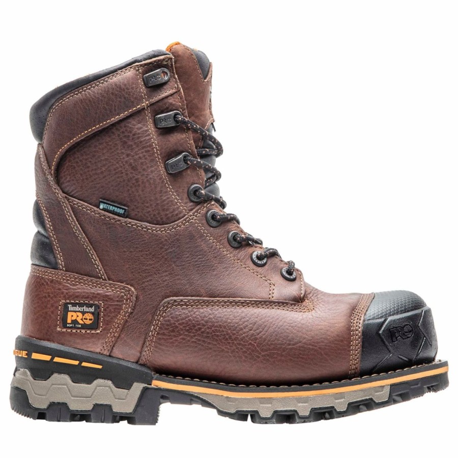 Work * | Timberland Pro' Men'S 8 Boondock 600Gr Eh Wp Soft Toe Brown / Black