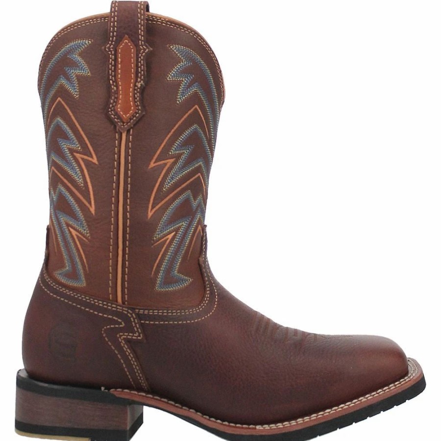 Cowboy * | Dan Post Boot Co 'Dan Post' Men'S 11 Arrowhead Western Square Toe Chocolate