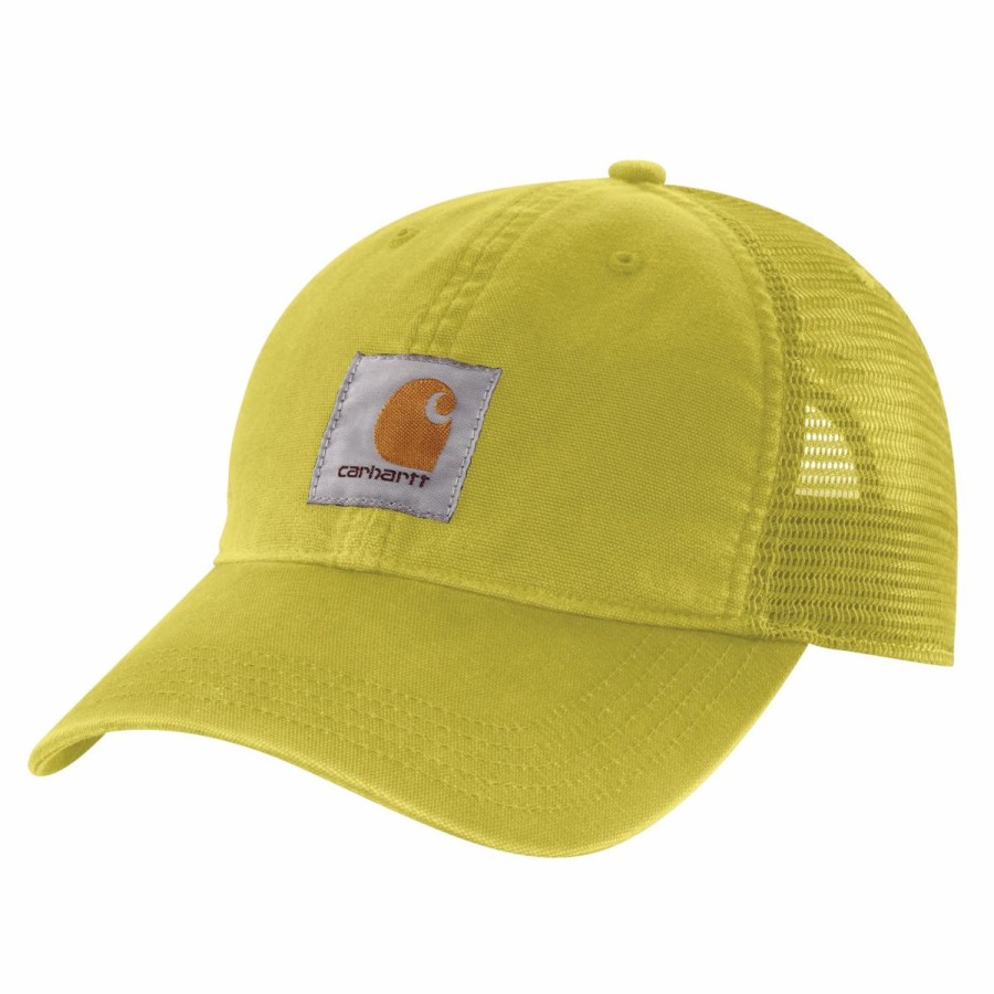 Accessories * | Carhartt' Men'S Adjustable Canvas Mesh-Back Cap Warm Olive