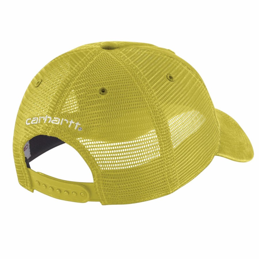 Accessories * | Carhartt' Men'S Adjustable Canvas Mesh-Back Cap Warm Olive