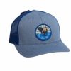 Accessories * | Red Dirt Hat Company' Men'S Crispy Chicken Cap Heather Grey / Blue