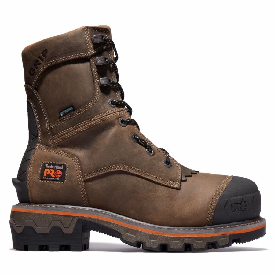 Work * | Timberland Pro' Men'S 8 Boondock Heavy Duty Eh Wp Comp Toe Turkish Coffee