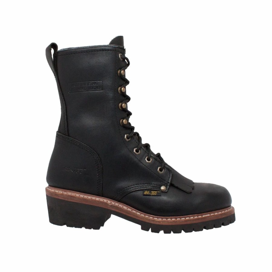 Work * | Adtec' Men'S 10 Fireman Logger Wp Black