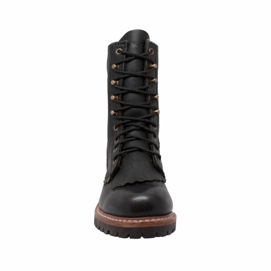 Work * | Adtec' Men'S 10 Fireman Logger Wp Black