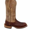 Cowboy * | Fenoglio Boots Men'S Bison Square Toe Brown / Tan