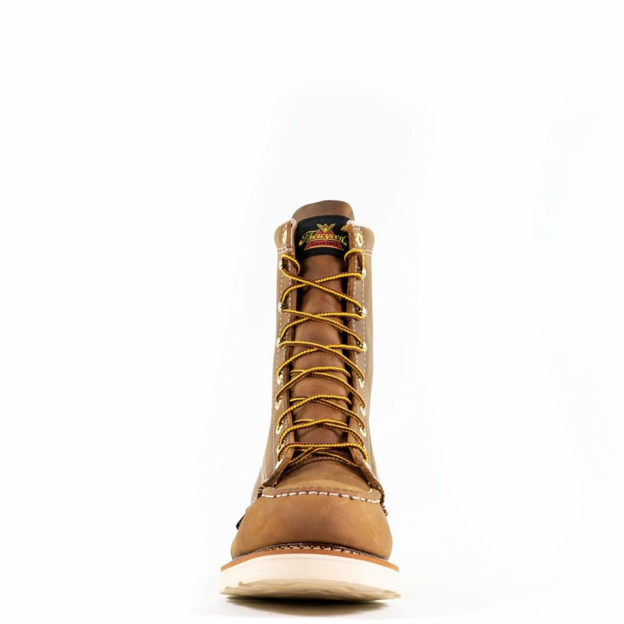 Work * | Thorogood' Men'S 8 American Heritage-Trail Crazyhorse Maxwear Wedge Eh Safety Toe Brown