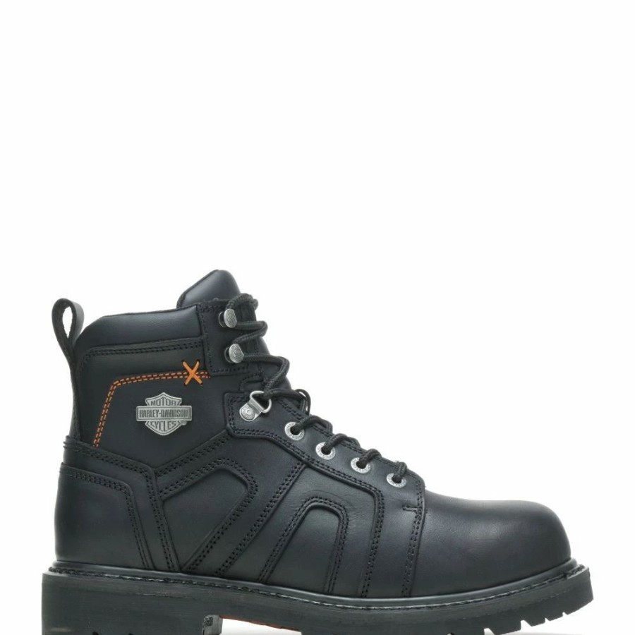 Work * | Harley Davidson' Men'S 5 Chad Eh Steel Toe Black