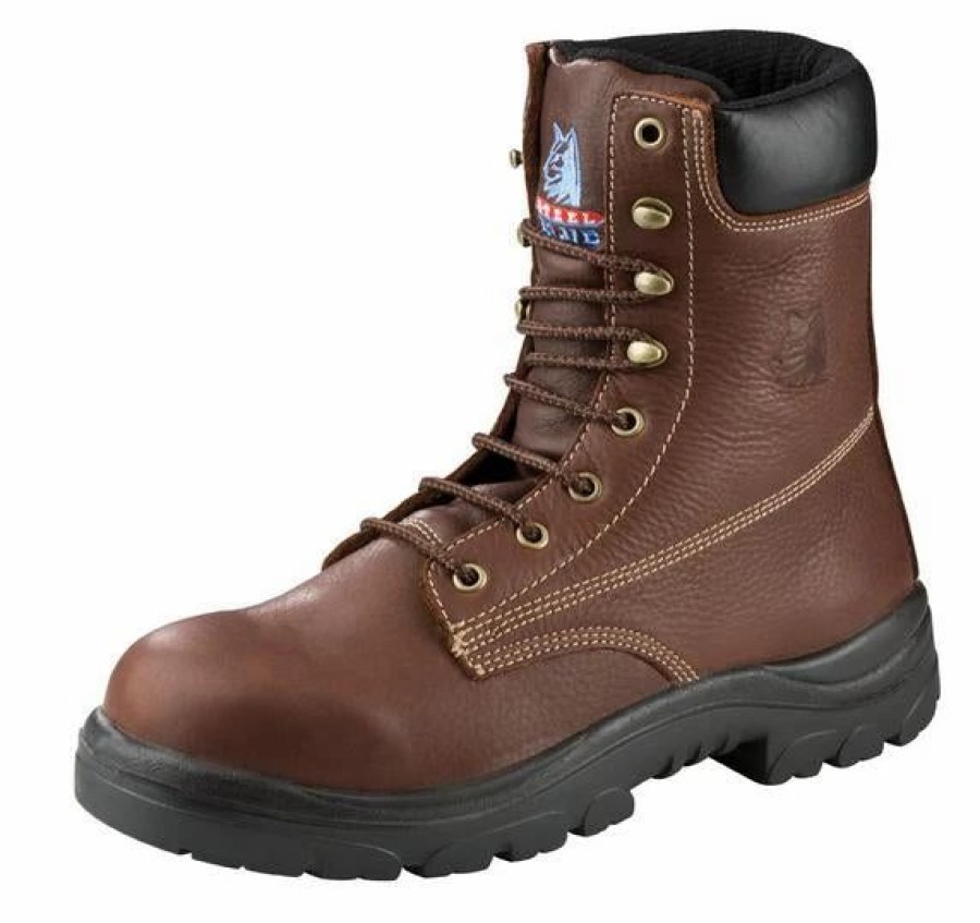 Work * | Steel Blue' Men'S 8 Portland Esd Steel Toe Oak / Brown