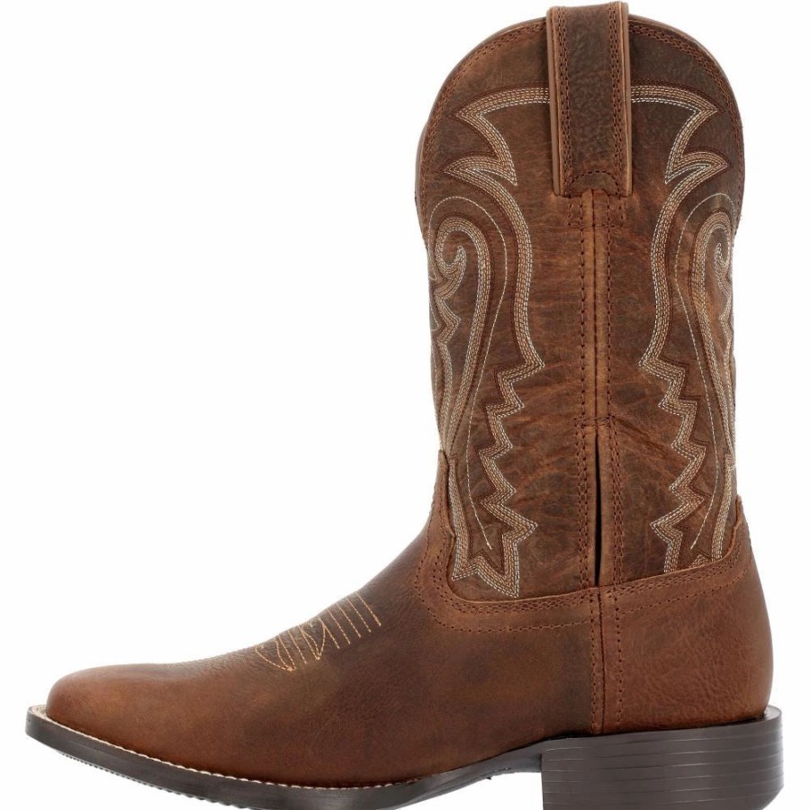 Cowboy * | Durango' Men'S 11 Westward Square Toe Prairie Brown