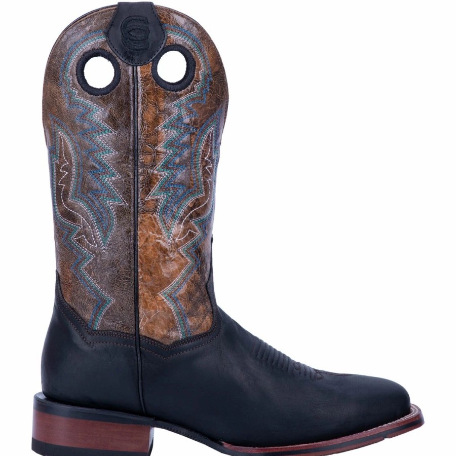 Cowboy * | Dan Post Boot Co 'Dan Post' Men'S 11 Deuce Western Wide Square Toe Black / Brown