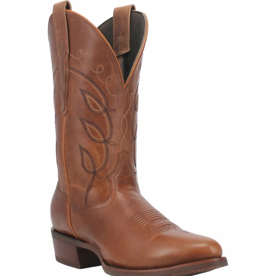 Cowboy * | Dan Post Boot Co 'Dan Post' Men'S 12 Woodrow Western Round Toe Tan