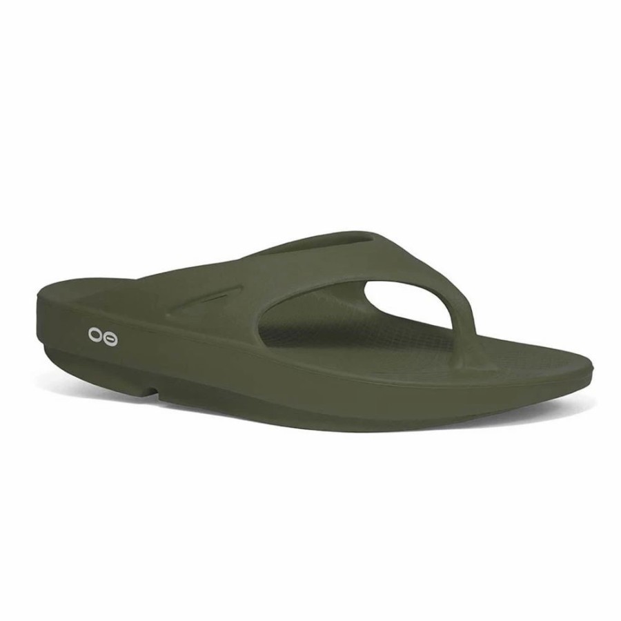 Casual & Dress * | Oofos' Unisex Ooriginal Thong Forest Green