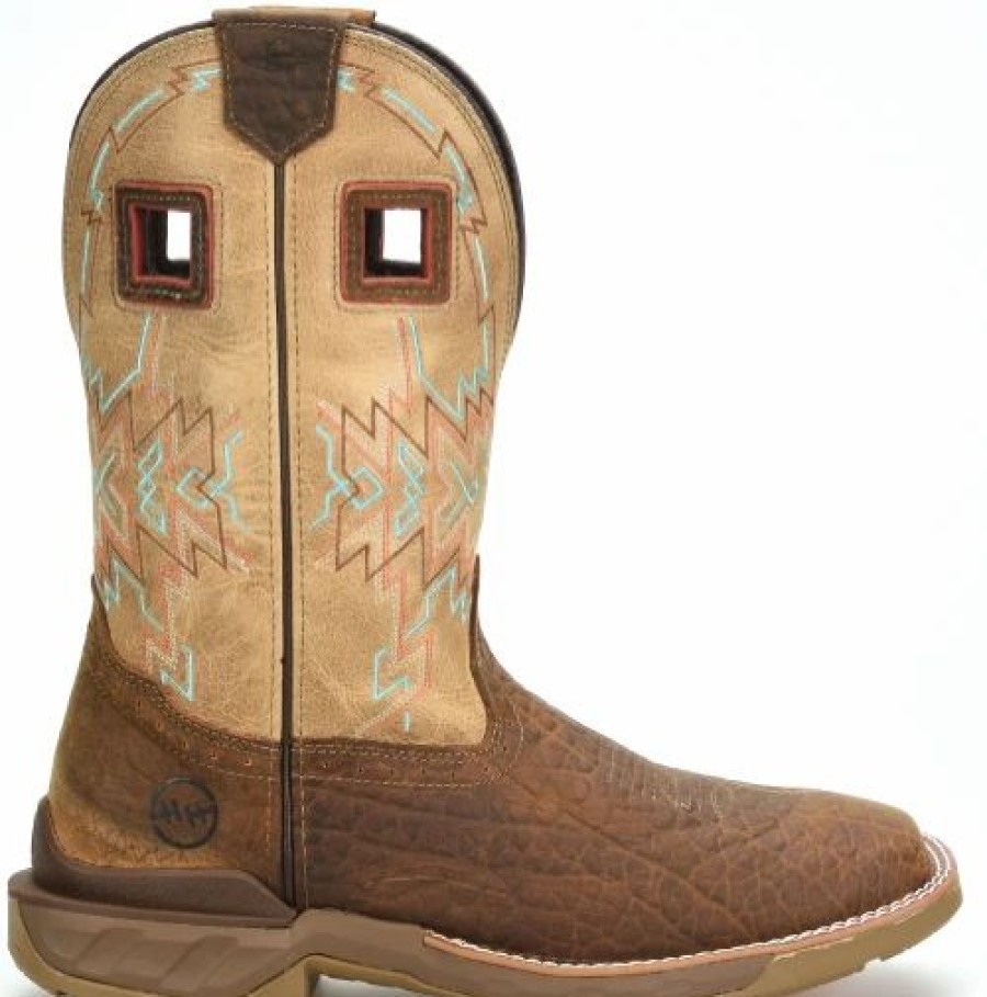 Work * | Double H' Men'S 11 Clem Eh Sr Western Work Tan / White