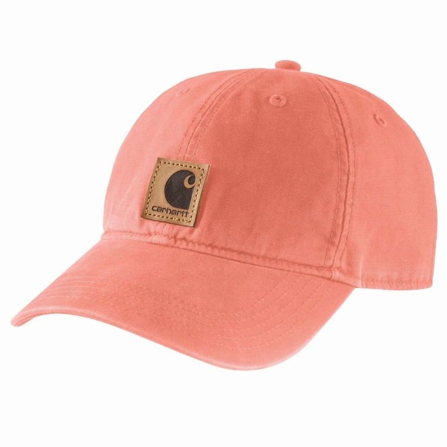 Accessories * | Carhartt' Men'S Adjustable Canvas Cap Hibiscus