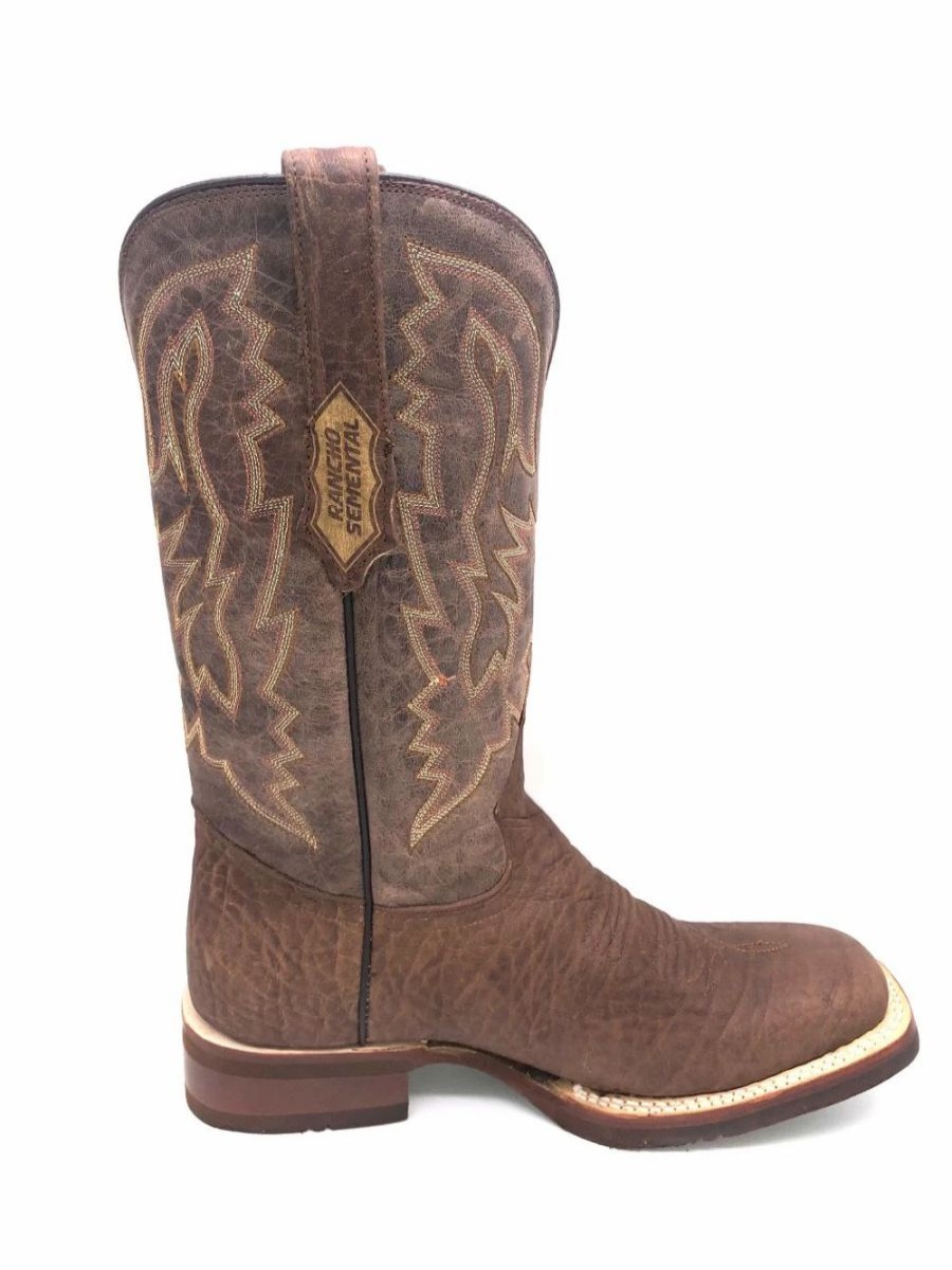 Cowboy * | Tanner Mark Boots 'Tanner Mark' Men'S 13 Western Square Toe Brown / Brown