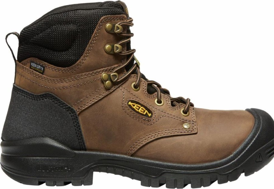 Work * | Keen Utility' Men'S 6 Independence Eh Wp Soft Toe Dark Earth / Black