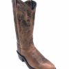 Cowboy * | Old West' Men'S 13 Western Narrow Round Toe Brown