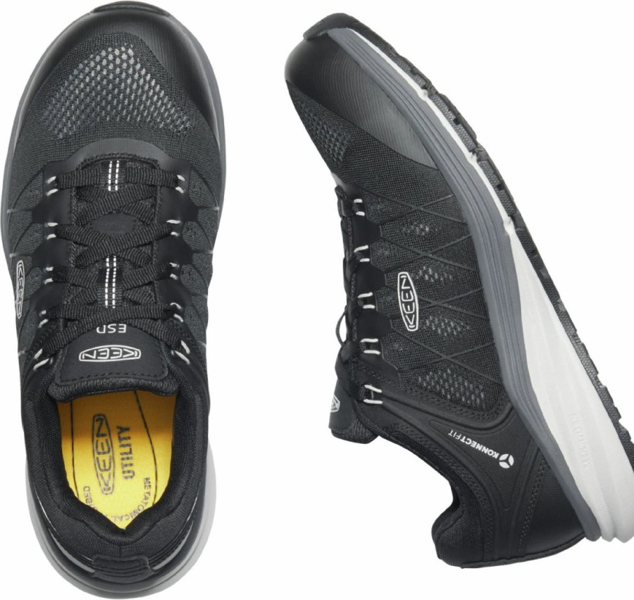 Work * | Keen Utility' Men'S Vista Energy Esd Comp Toe Vapor / Black