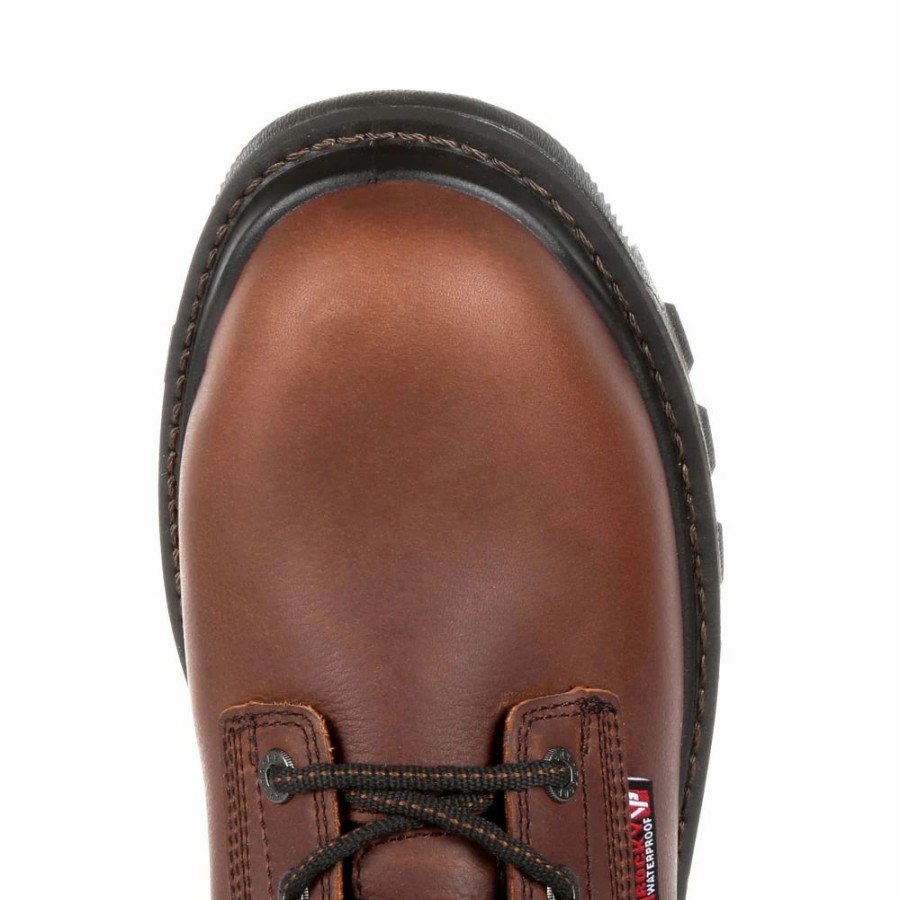 Work * | Rocky' Men'S 6 Rams Horn Wp Comp Toe Dark Brown