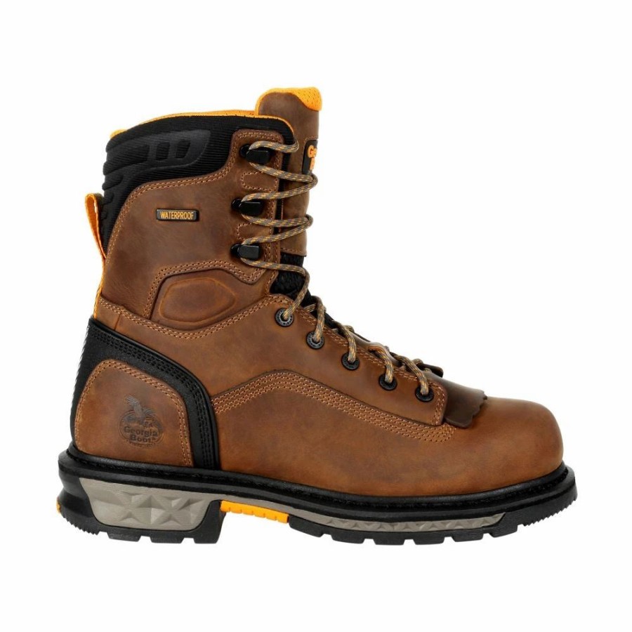 Work * | Georgia Boot' Men'S 8 Carbo-Tec Ltx Eh Wp Comp Toe Brown / Black